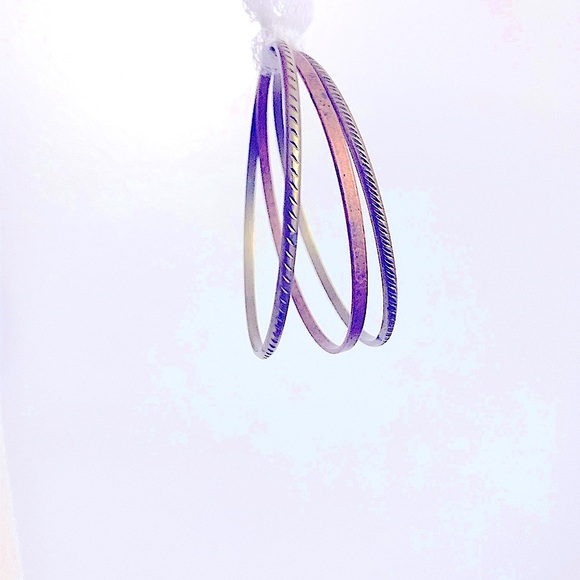 3pc Jewelry Set »So_Stylish_So_VTG Pretty BÖhÖ Bronzed Bohemian Bangle Bracelets - Picture 11 of 16